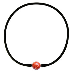 Κολιέ με Coral 14,0mm Elastic Silicon - M122715SGLC