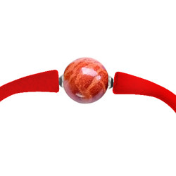 Βραχιόλι με Coral 14mm Red Elastic Silicon - R122715C