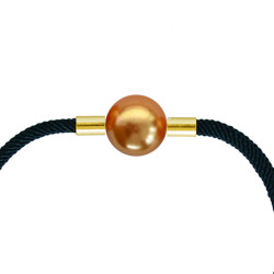 Βραχιόλι με  gold Shell Pearl και νήμα - S124343G