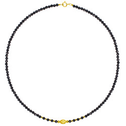 Κολιέ με Κ14 χρυσά στοιχεία, spinel και citrine - F124151CT